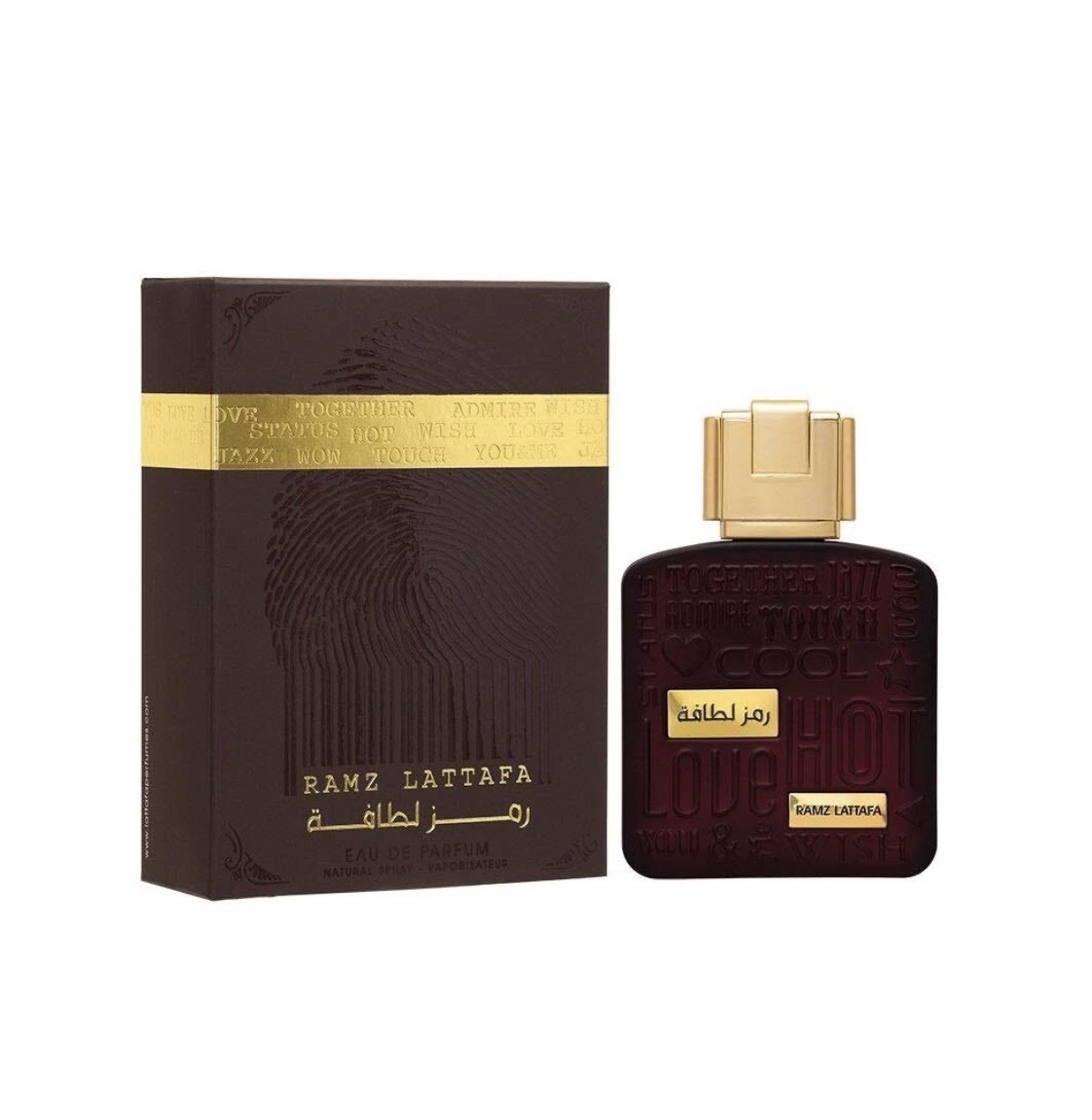 Lattafa Ramz Gold perfume bottle